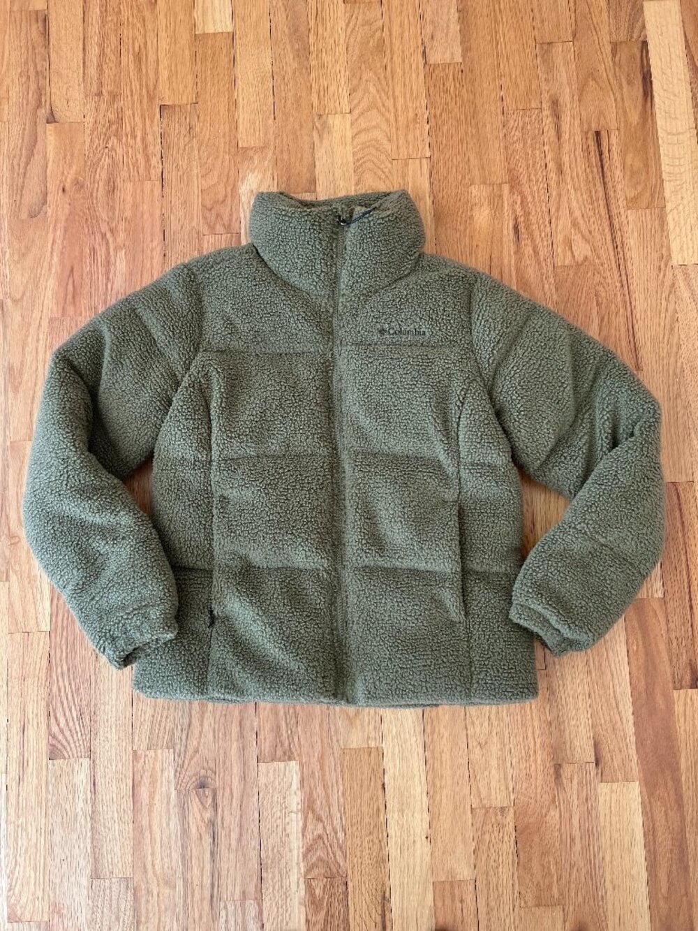 NWOT Columbia Women's Green Puffect Sherpa Jacket Size Small